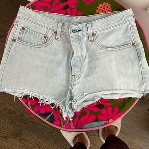 Women Levi High Waisted Jean Short